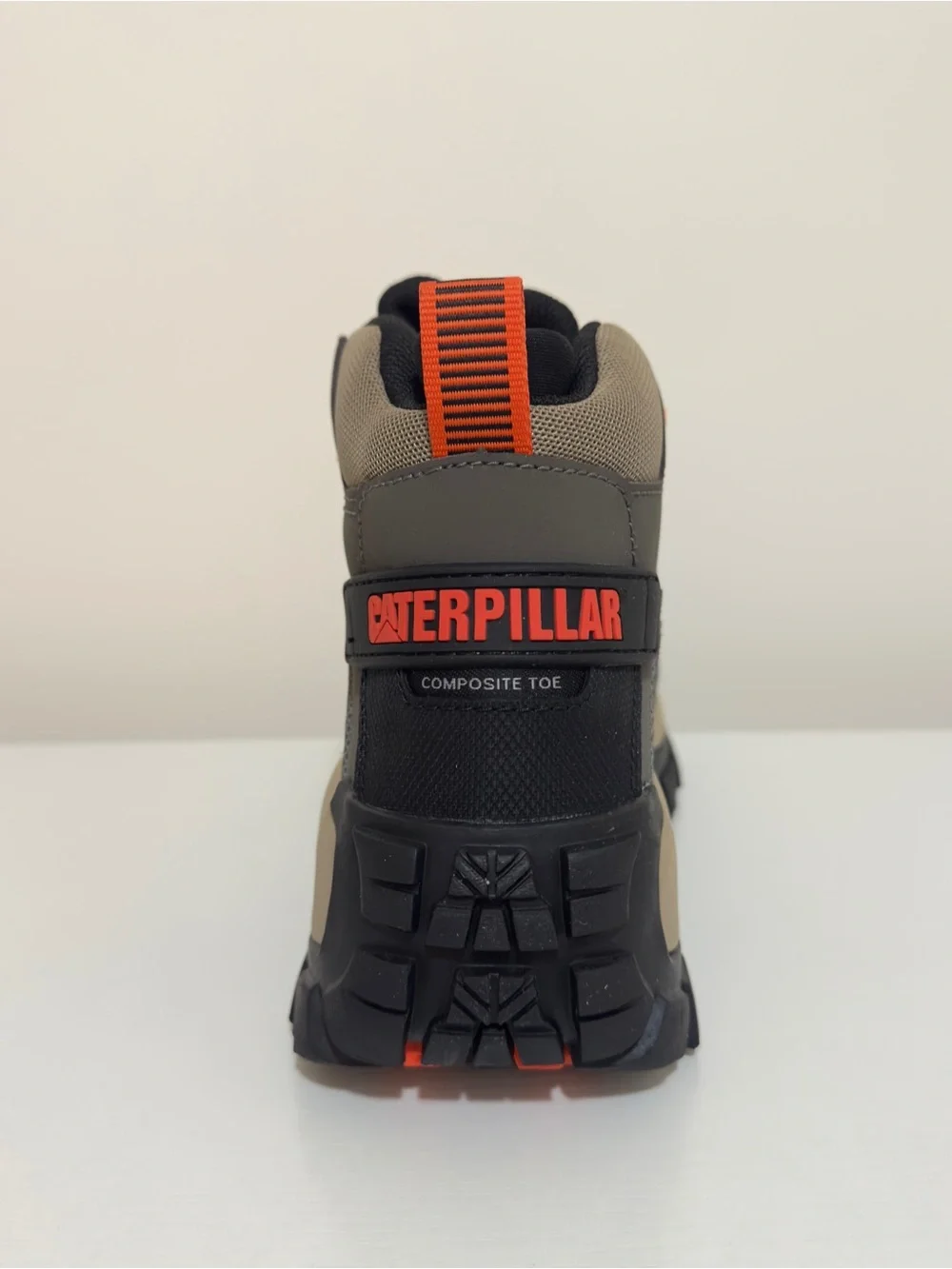 Caterpillar Gray, Black & Orange Outdoor Work Boots